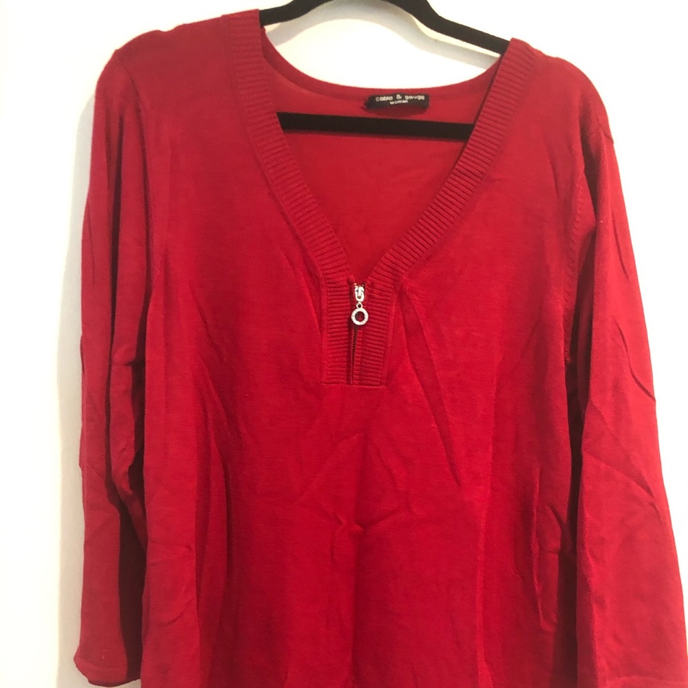 Red sweater